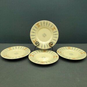 Sango Canyon Appetizer Dessert Bread Plates Saucers Southwest Geometric Pattern